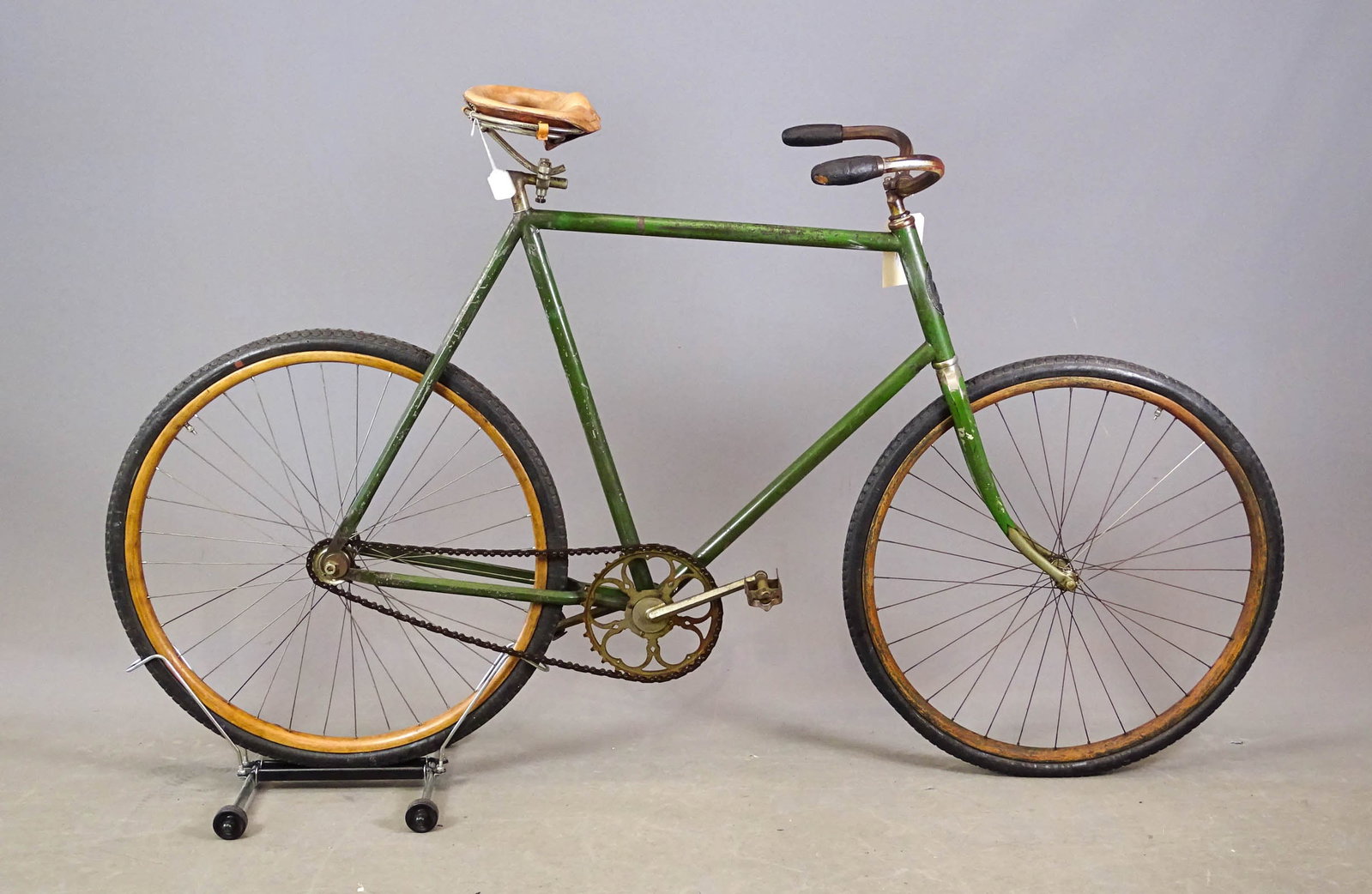 C. 1890's Butler Adam Safety Bicycle: Rare 1896-7 Butler Adams men's safety serial #8882 in very good original condition. 25" frame. Produced by the Adams and Westlake Co., Chicago for distribution by the Butler Brothers Co., a large