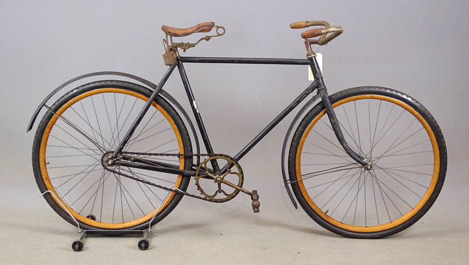 Rambler Model 172 Pneumatic Safety Bicycle: Rambler Model 172 Pneumatic Safety bicycle. 22" frame. Barn find condition. Mark Mattei Collection.