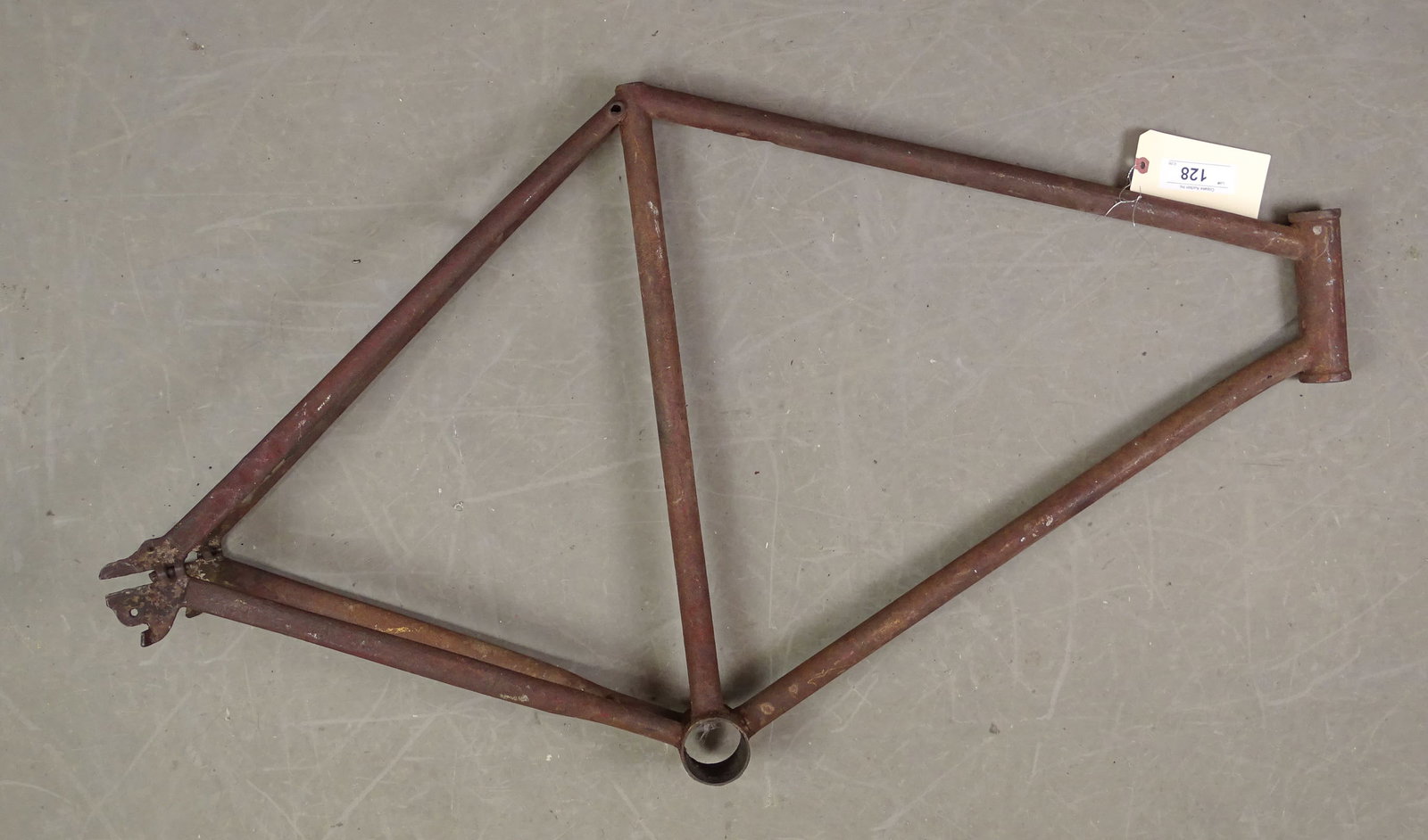 Early Bicycle Frame: Early bicycle frame. Barn fresh condition. Gary Sanderson Collection.