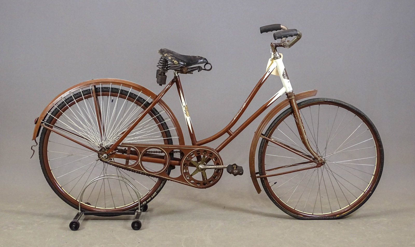 Mead Ranger Bicycle: Mead Ranger bicycle. 19" frame with fenders and skirt guards. Good condition. Gary Sanderson Collection.