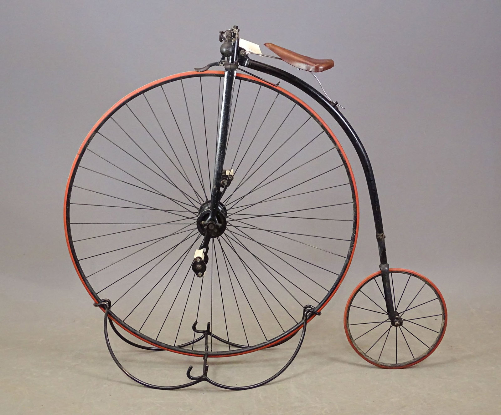 Columbia High Wheel Bicycle: 44" Columbia high wheel bicycle. Good condition. Gary Sanderson Collection.