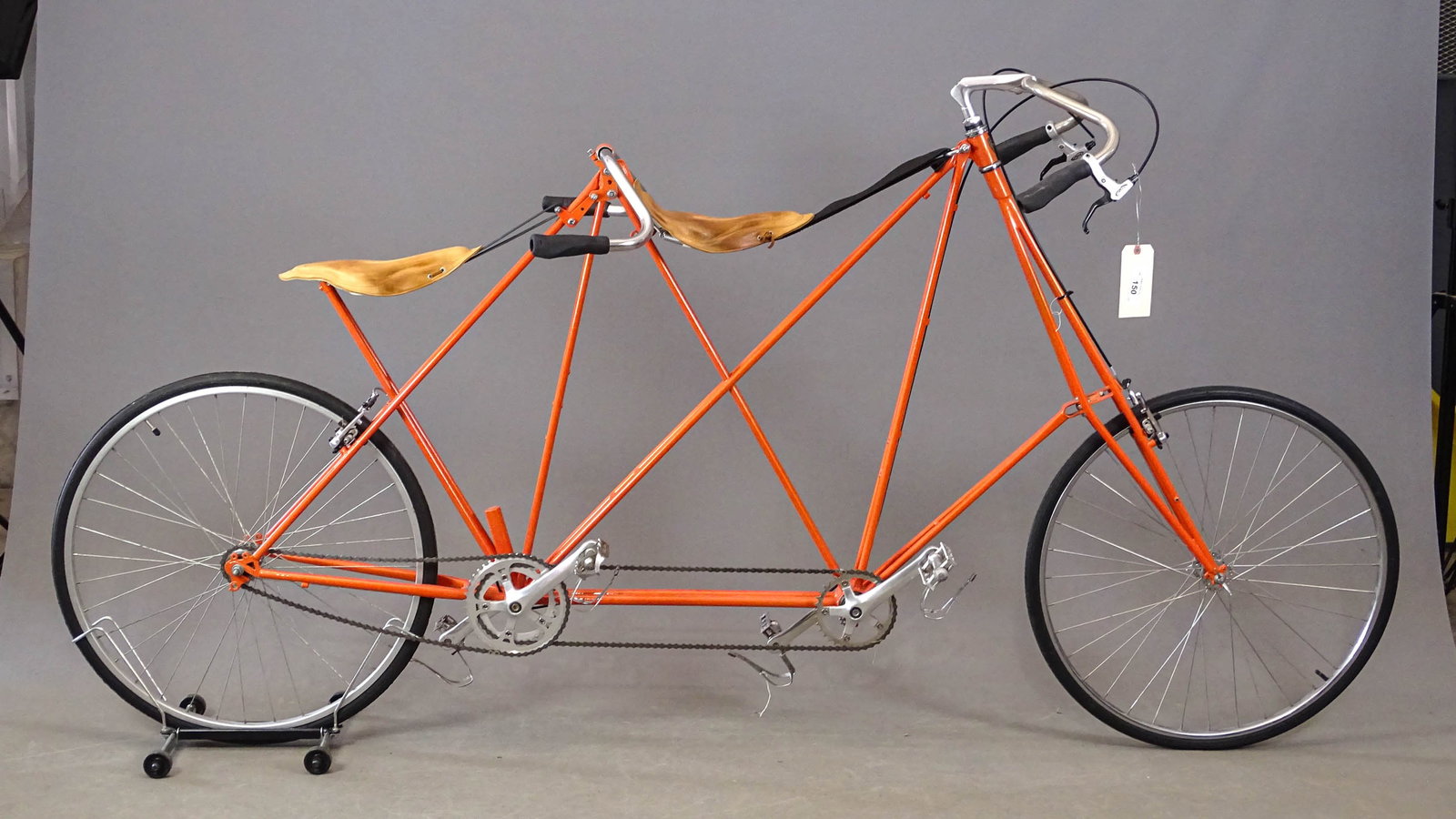 Dursely Pedersen Tandem Bicycle: Replica Dursley Pedersen tandem bicycle. 39" forward seat Ht.. Good condition.