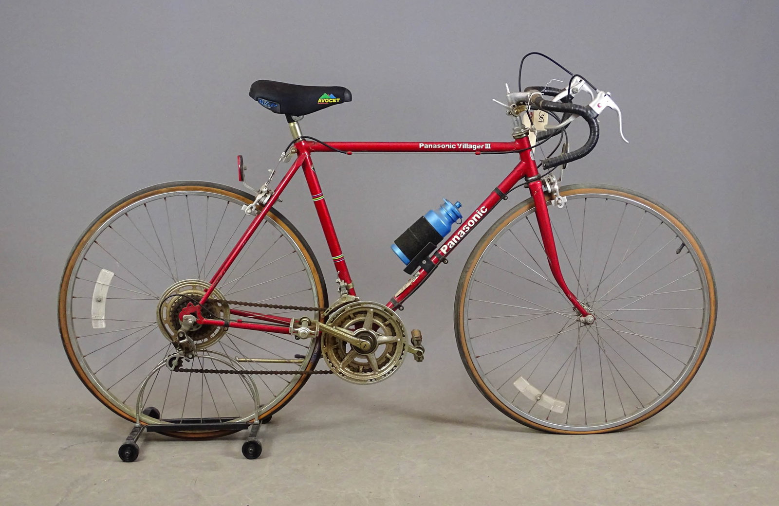 Panasonic Bicycle: Panasonic - 24'' bicycle (1950's). Made in Japan. Owned by a woman who rode this bicycle around Ft. Lee, NJ, for regular exercise. Fair condition. Gary Sanderson Collection.