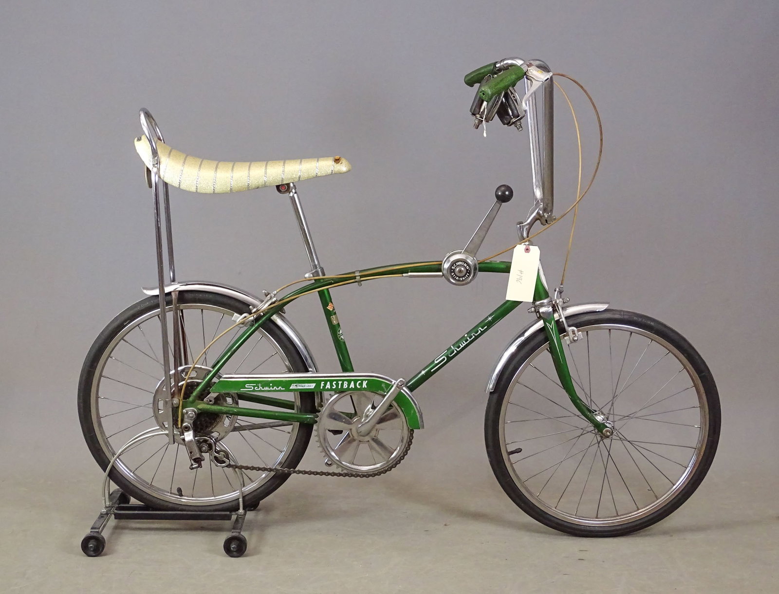 1968 Schwinn Fastback Stingray: 1968 Schwinn Fastback Stingray. 5-Speed. SN#ED16996. All original including tires, pedals, grips and banana seat.