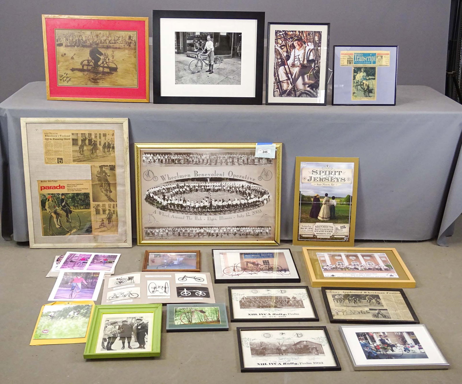 Wheelmen Lot: Lot of various Wheelmen ephemera. Gary Sanderson Collection.