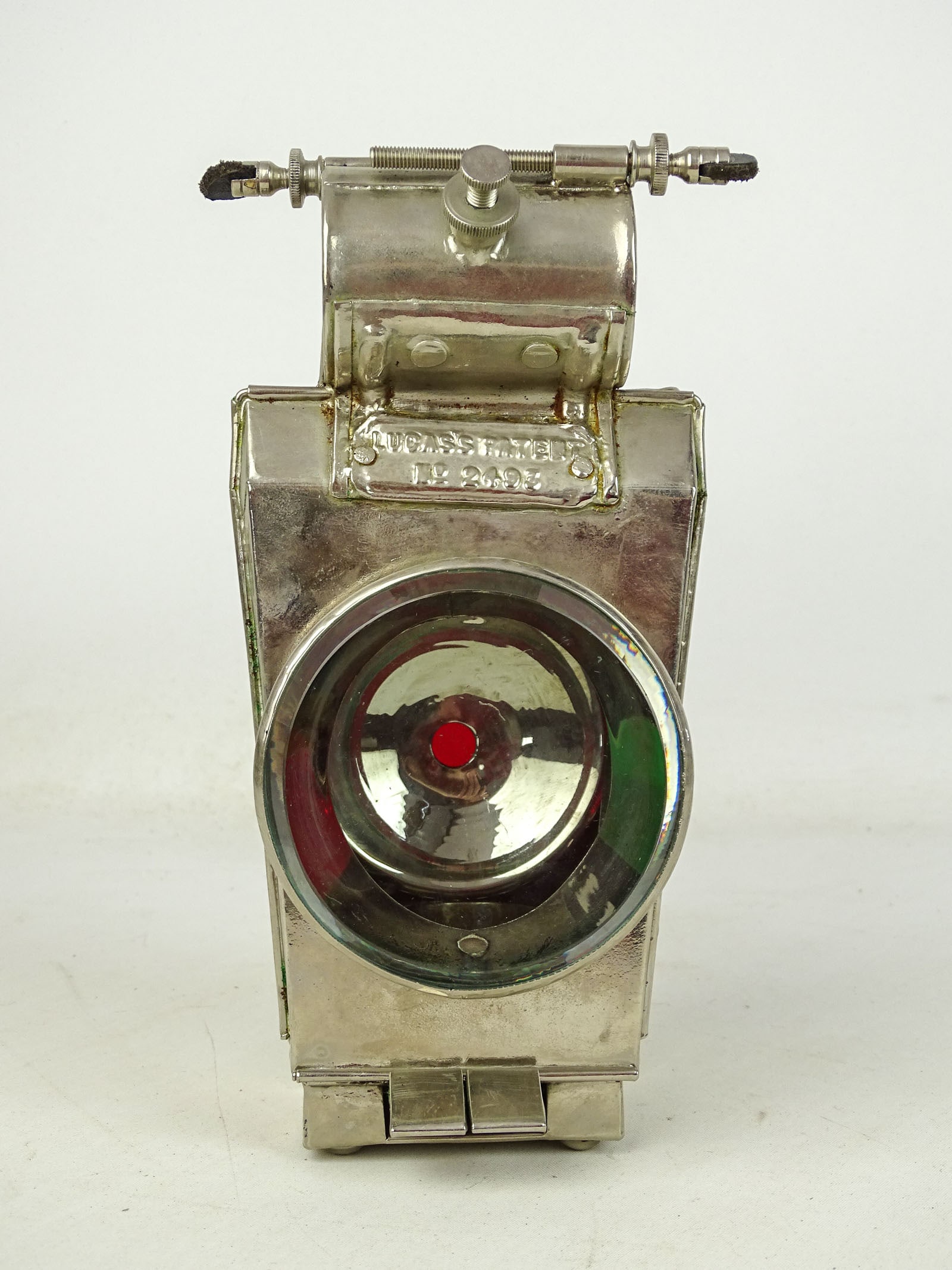Bicycle Hub Lamp: Bicycle hub lamp marked King of the Road. Good condition. Gary Sanderson Collection.