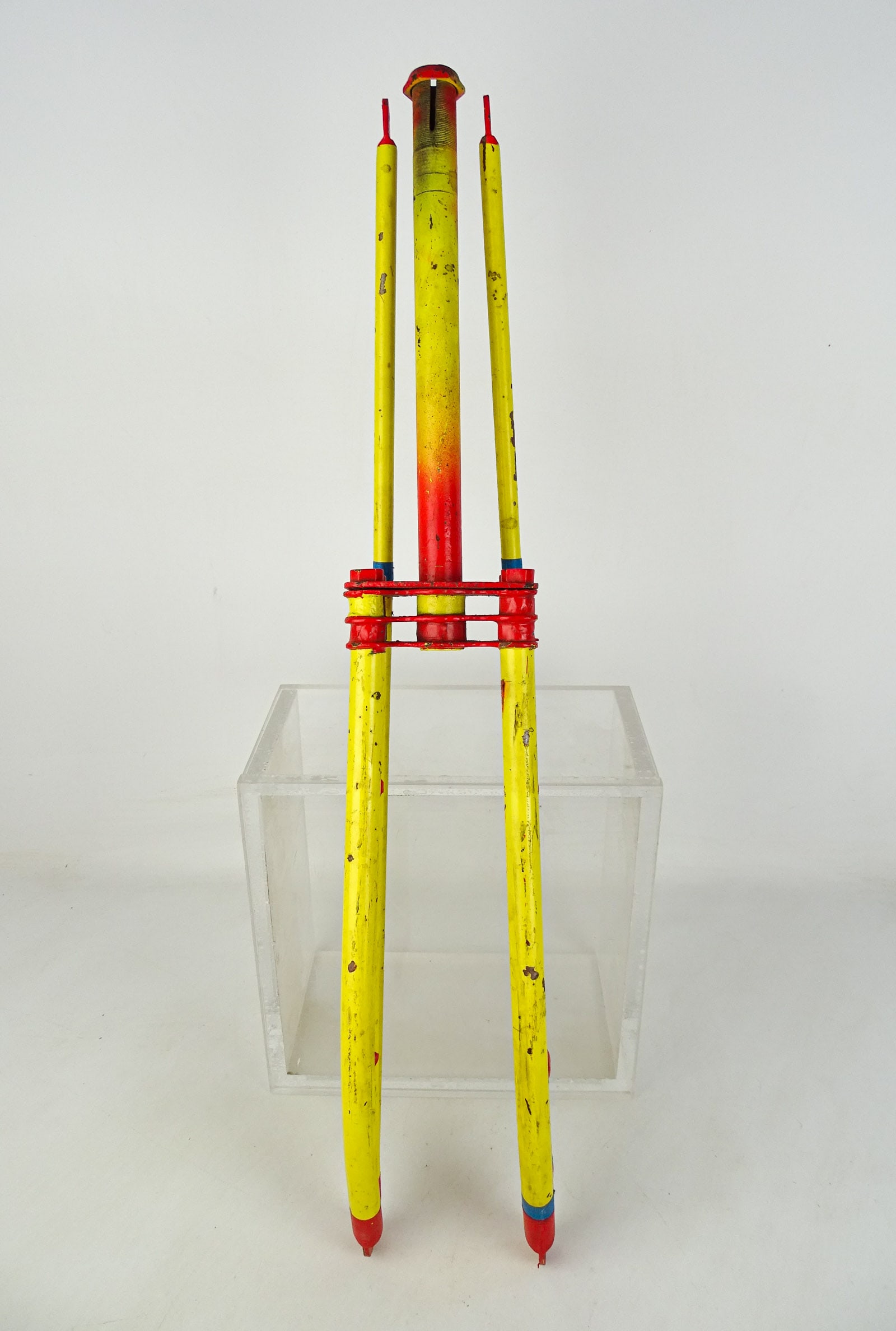 Unusual Bicycle Forks: Unusual bicycle forks. 28" L.. Gary Sanderson Collection.