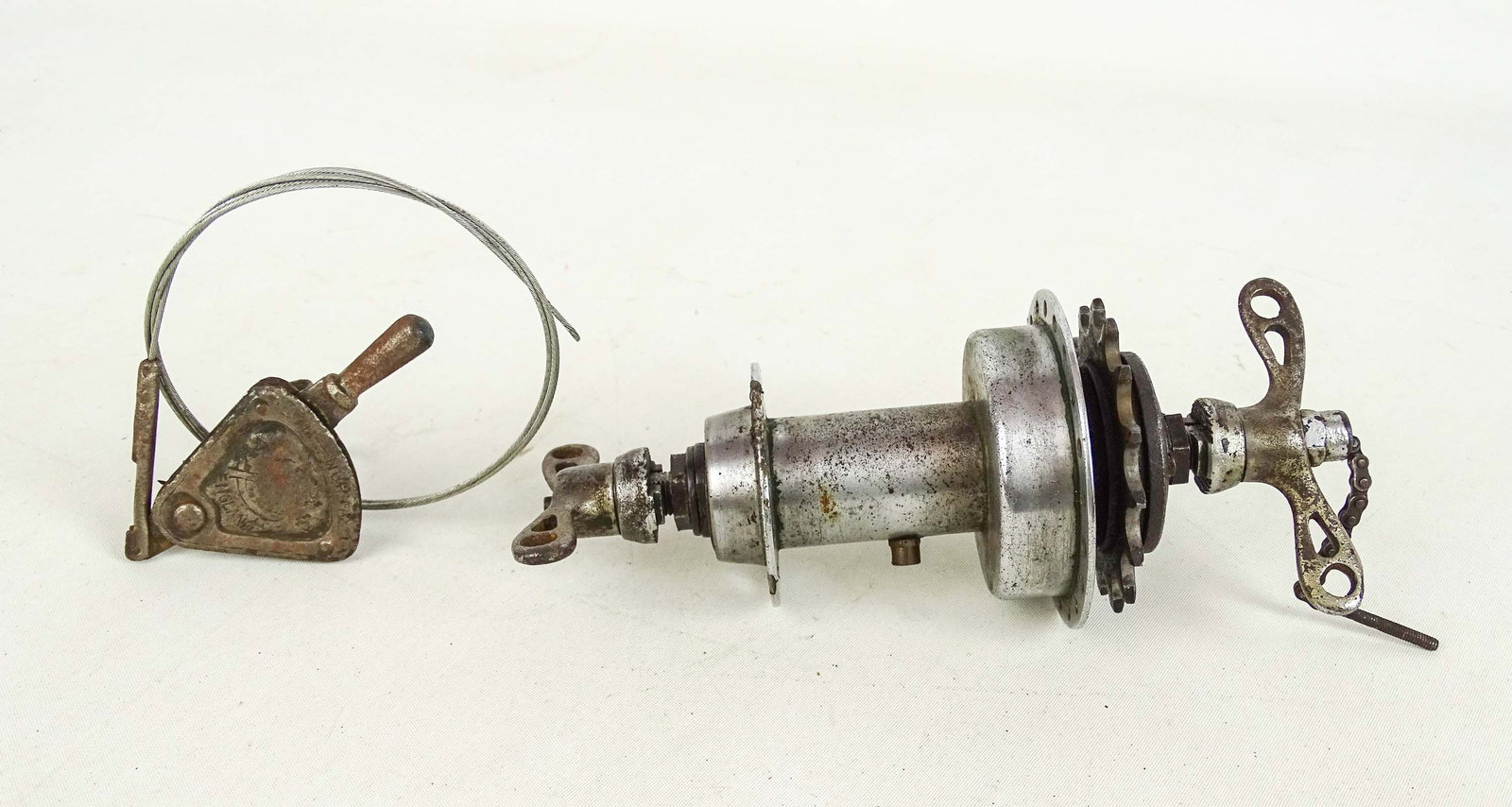 2-Speed Rear Hub: 2-Speed rear hub with shifter. Fair condition.