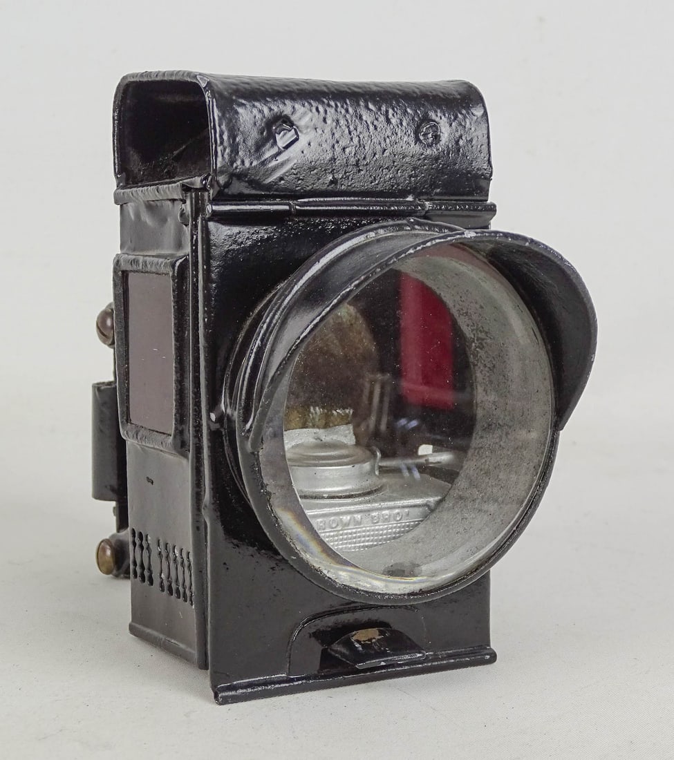 Hard Tire Safety Lamp: Brown Bros. London Hard Tire Safety lamp. 6" Ht... Good condition.