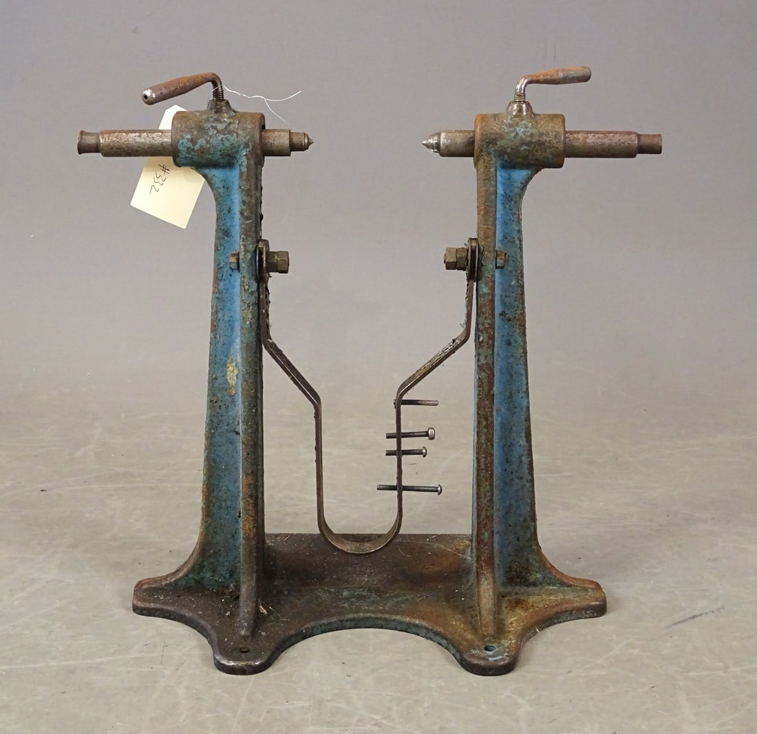 Vintage Truing Stand: Vintage cast iron truing stand. 21" Ht.. Good condition.