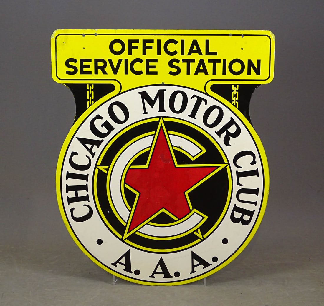 A.A.A Enameled Sign - 4