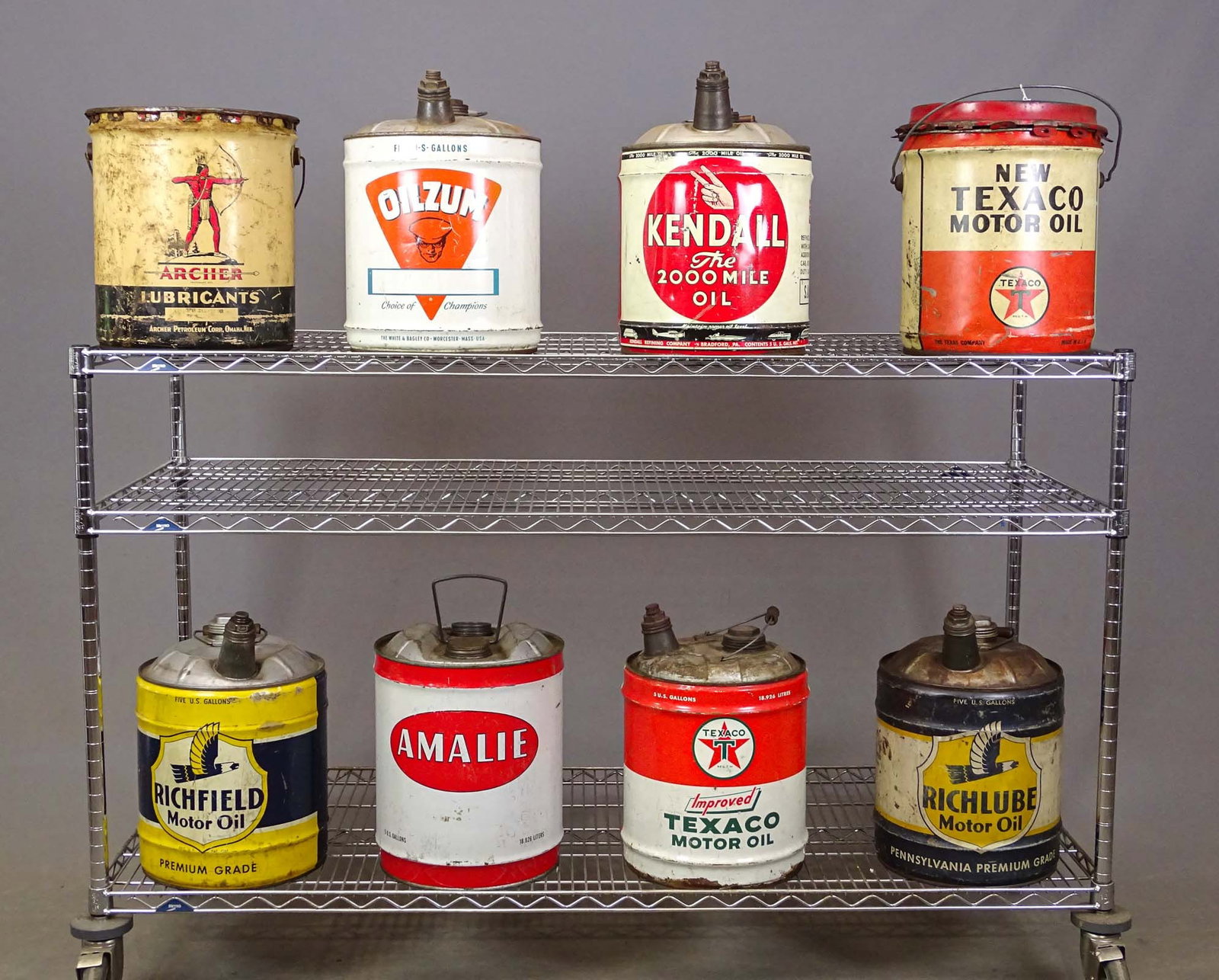 Collection of Oil Cans (1 of 6)
