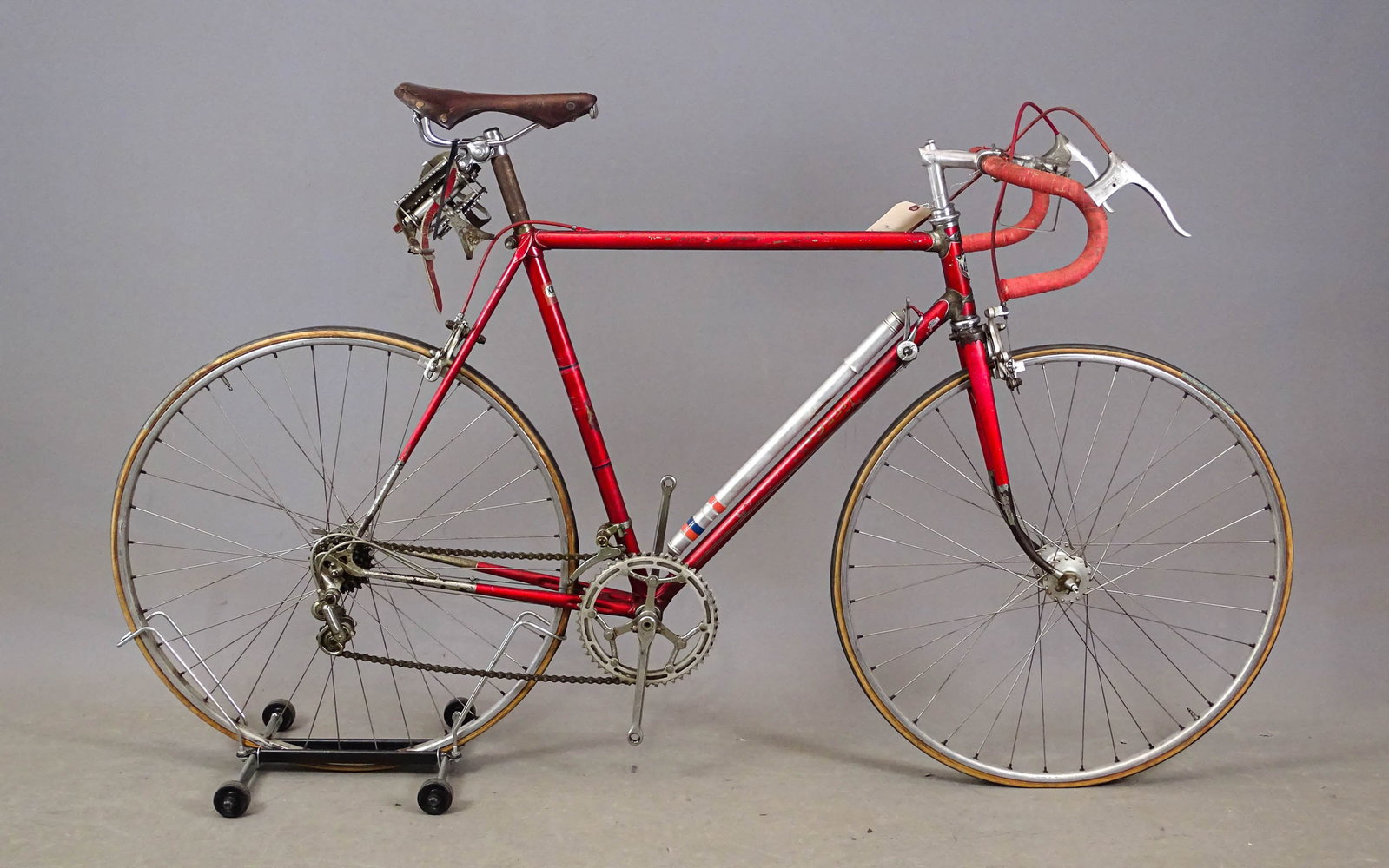 Follis Racing Bicycle: Follis racing bicycle. 22" frame. Fair condition. Mark Mattei Collection.