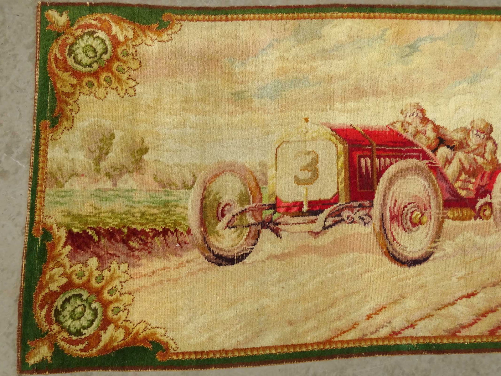 Early Automobile Rug - 2