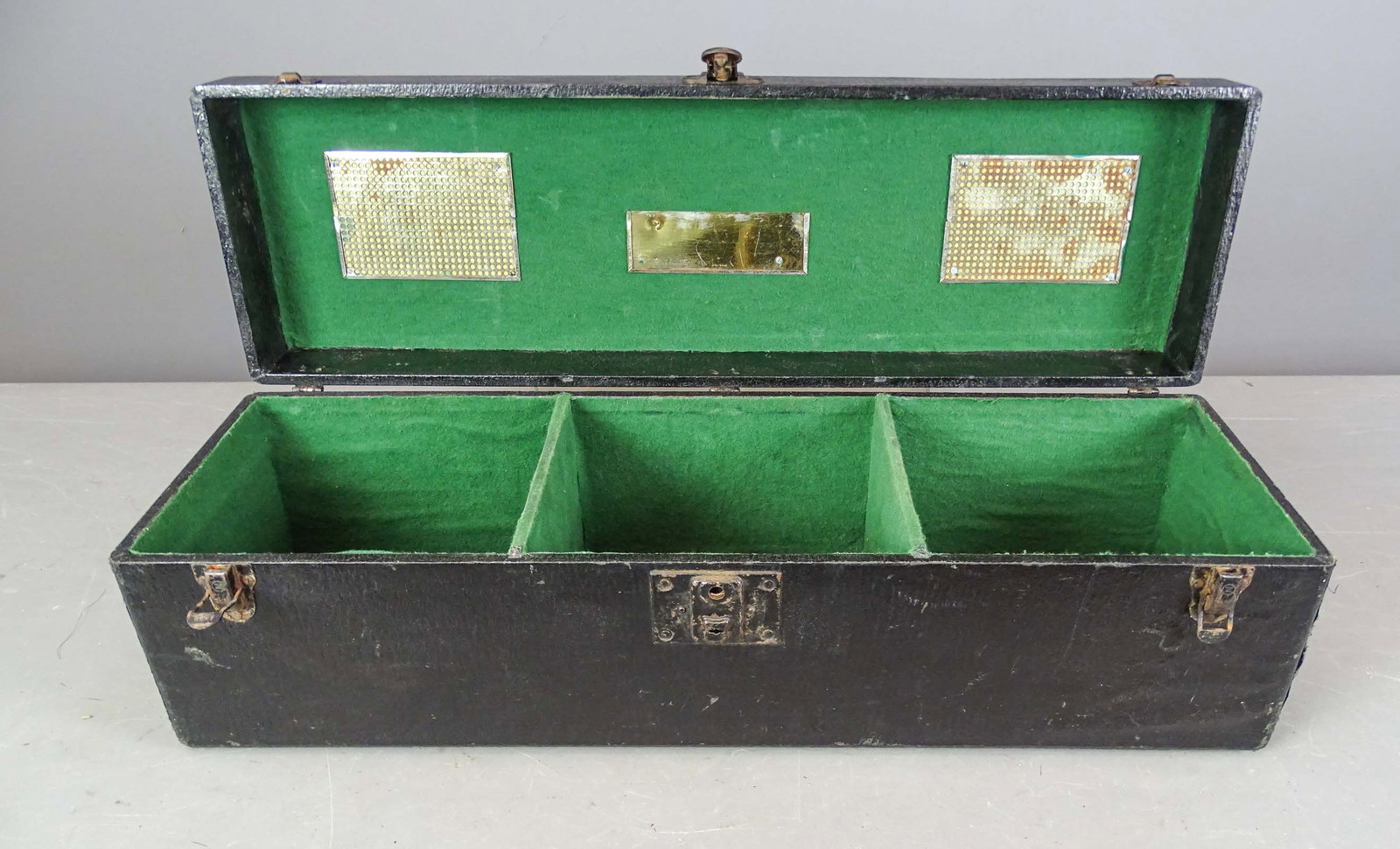 Running Board Picnic Chest: Early running board picnic chest. 8" x 8" x 27". Good condition.