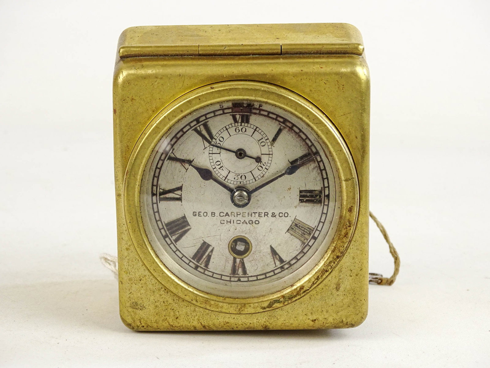 Chelsea Clock: Chelsea Carpenter Chicago dashboard clock. Good condition.