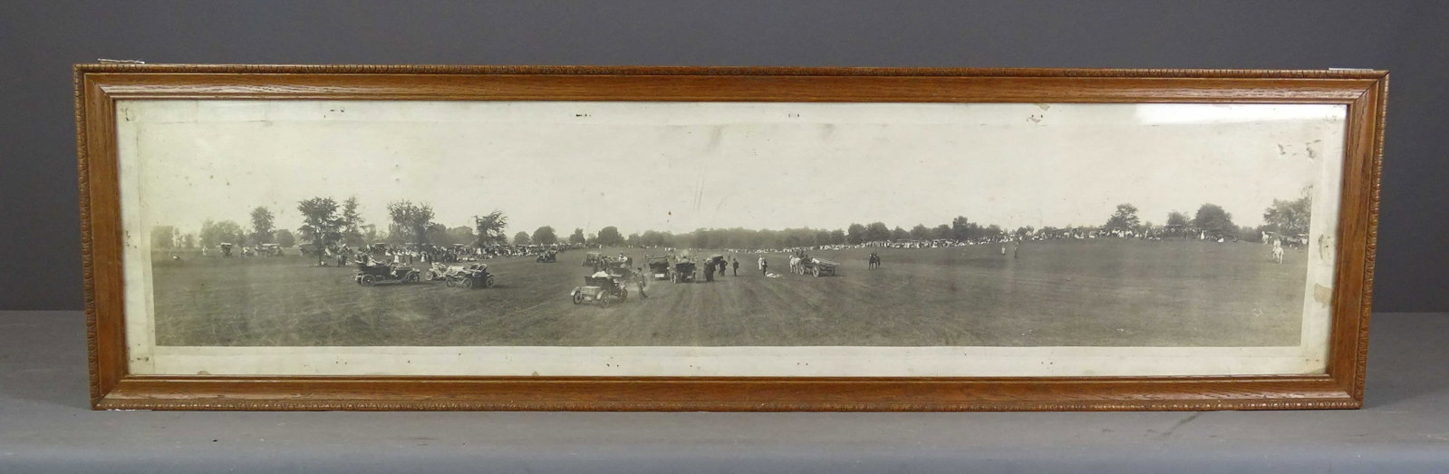 Early Photograph: Early photograph New York Gymkhana. Early 1900's. Overall 15 1/2" x 56 1/2". Fair condition.