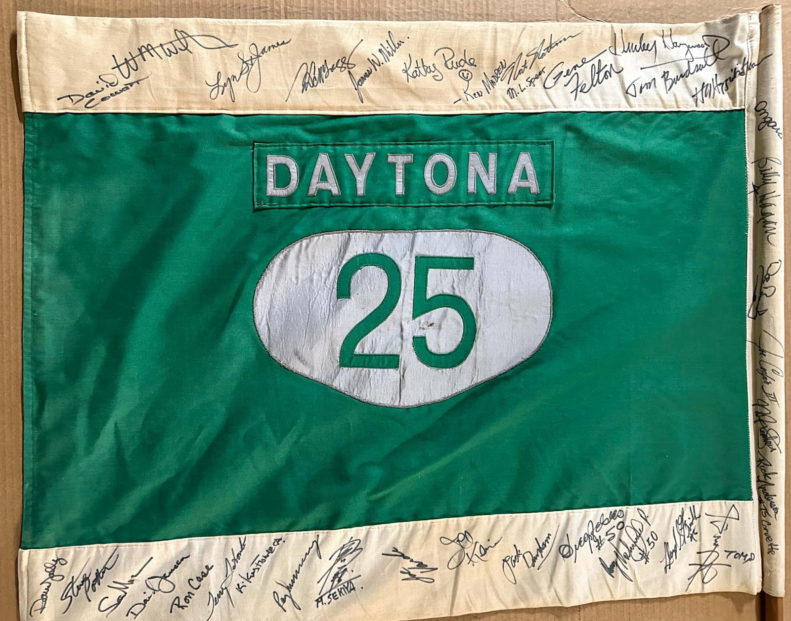 Daytona Autographed Flag - 3