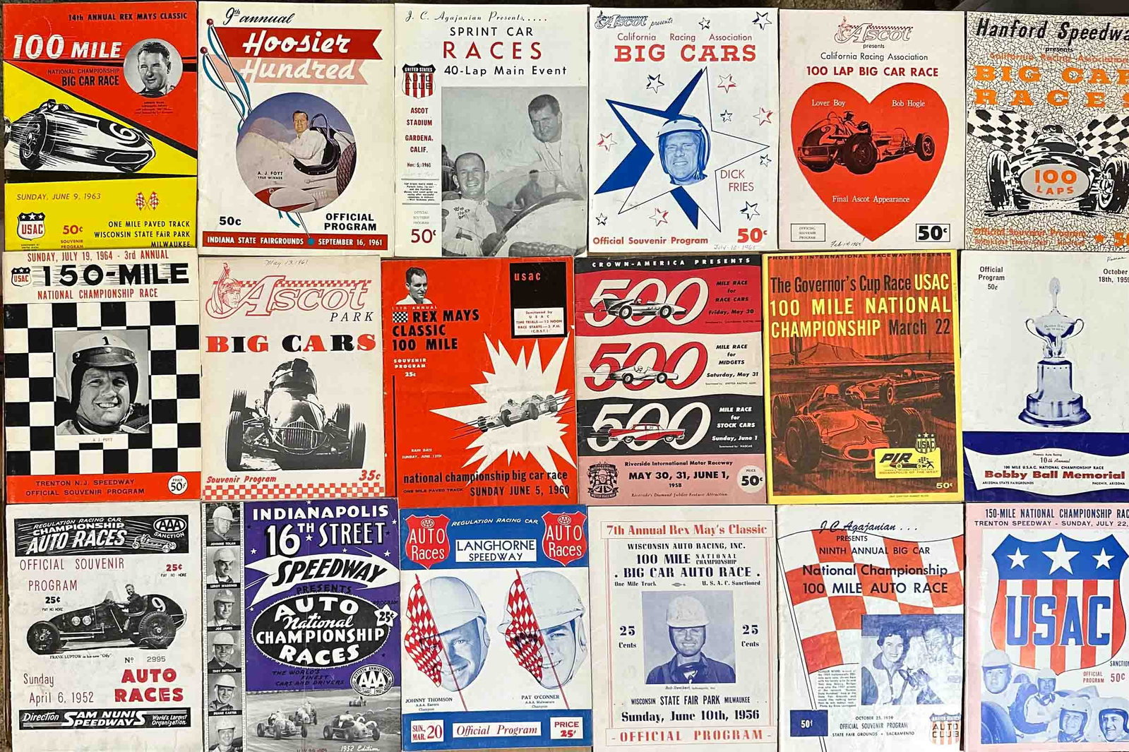 Racing Programs (1 of 3)