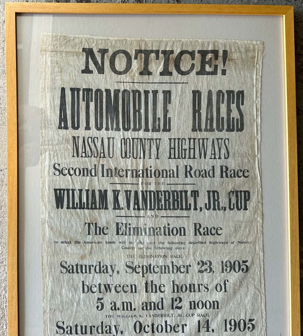 Vanderbilt Cup Broadside - 2