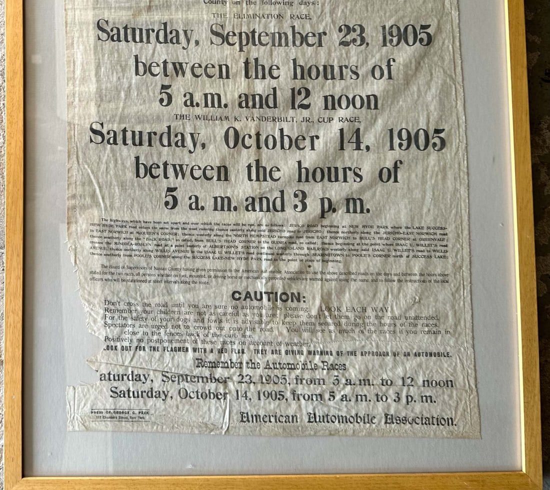 Vanderbilt Cup Broadside - 3