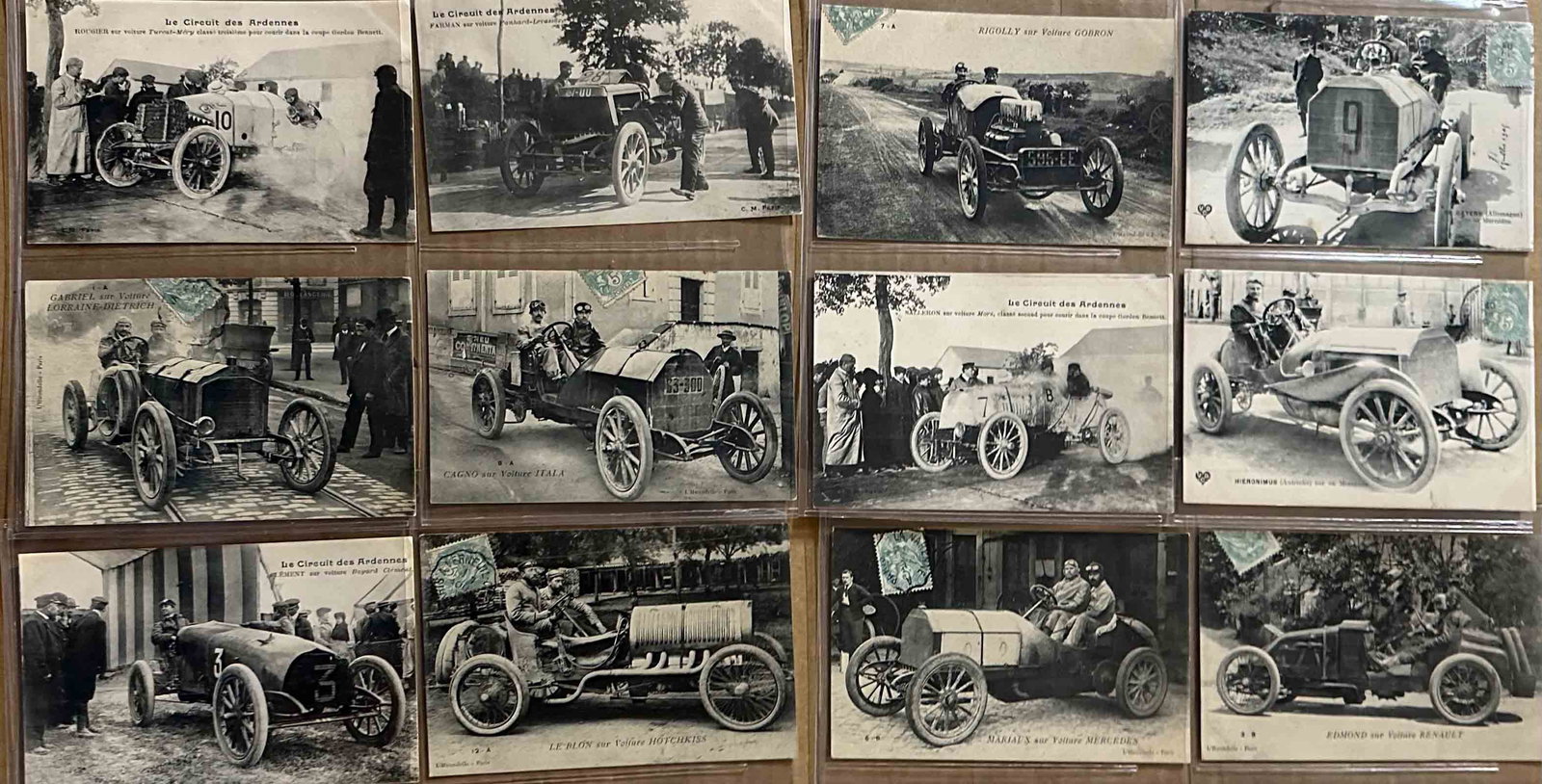 French Racing Photo Postcards - 2