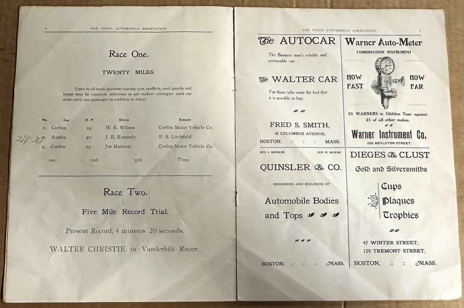 Race Program - 2