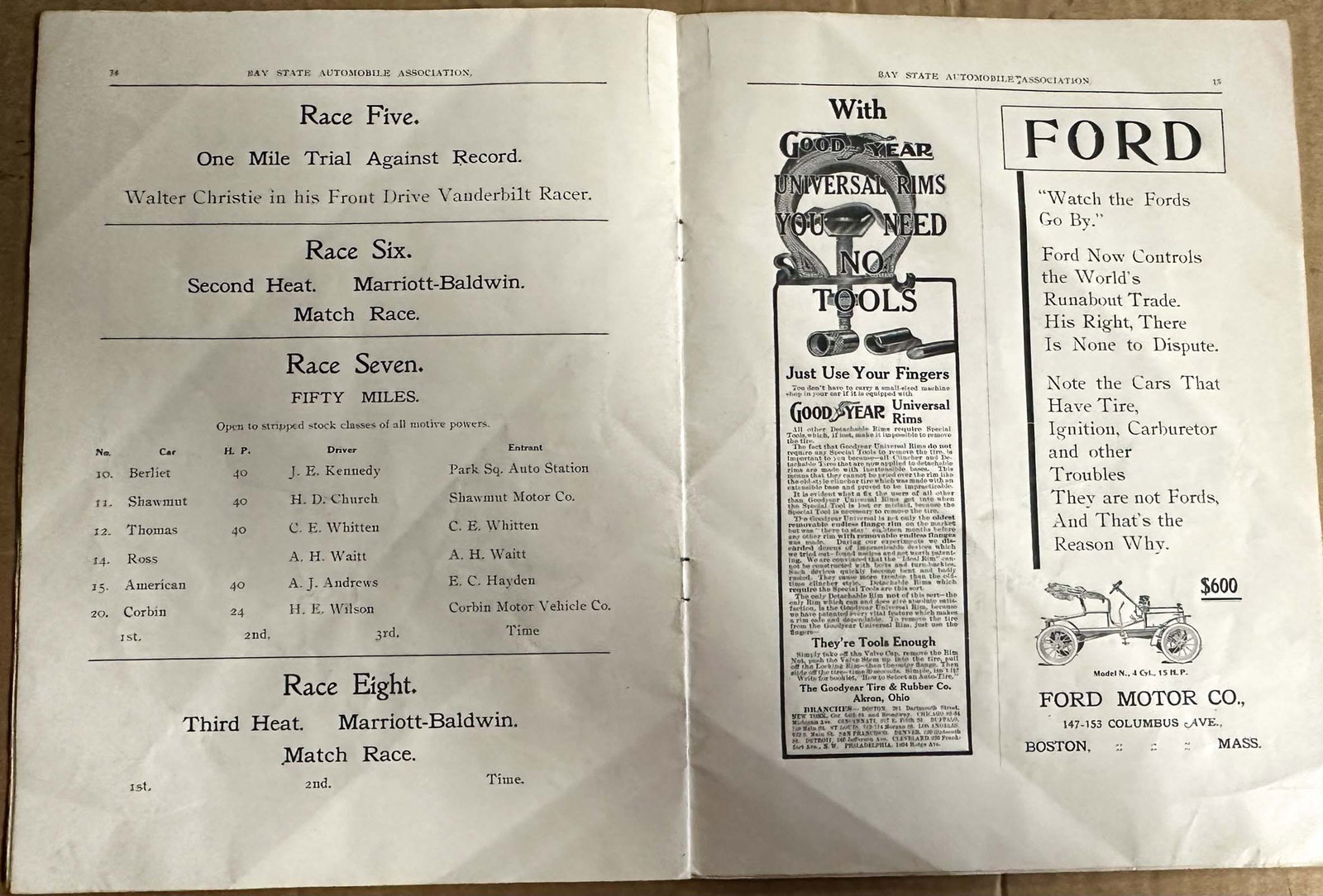 Race Program - 4