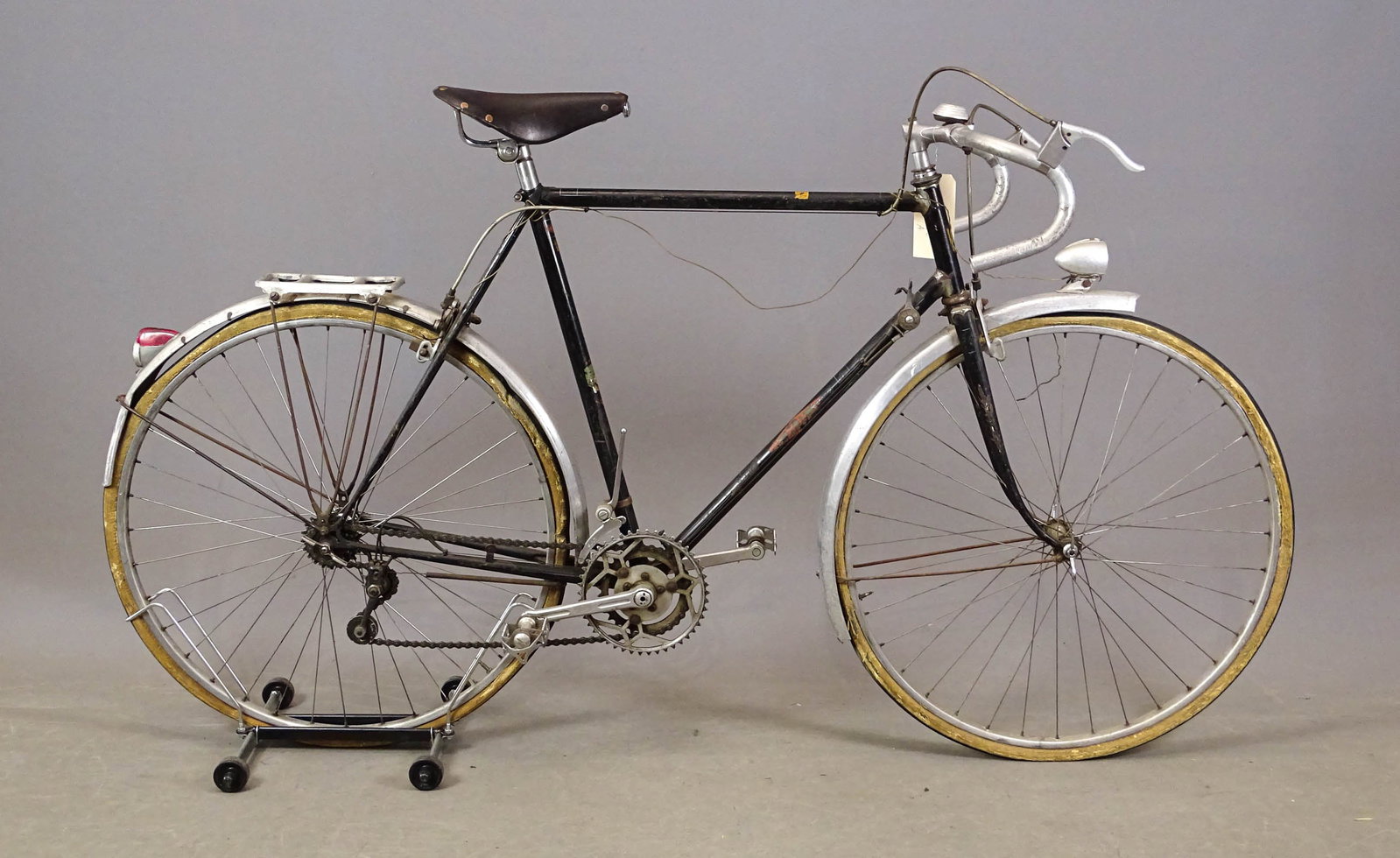 HB Road Bicycle: Early HB road bicycle. 24" frame. Barn find condition. Mark Mattei Collection.