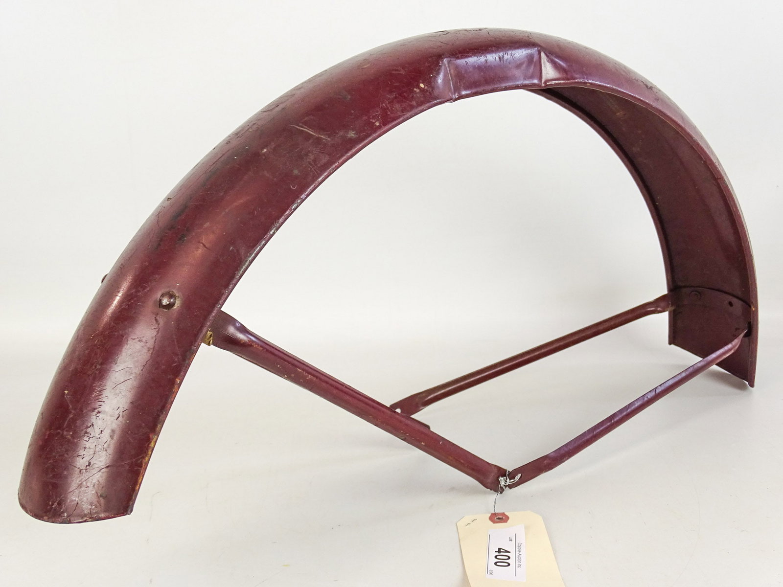 Simplex Scooter Front Fender: Simplex scooter front fender. Good condition. 28 1/2" L..