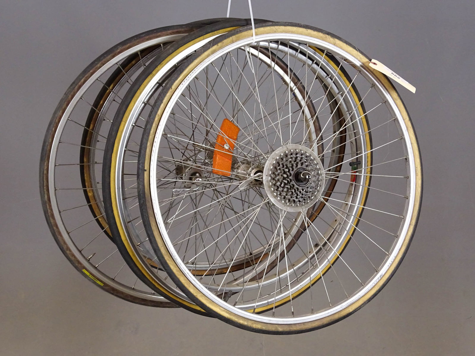 Misc. Lot: Misc. lot wheels including wheel sets and rims. Fair-Good condition. Steve Stevens Collection Colorado.