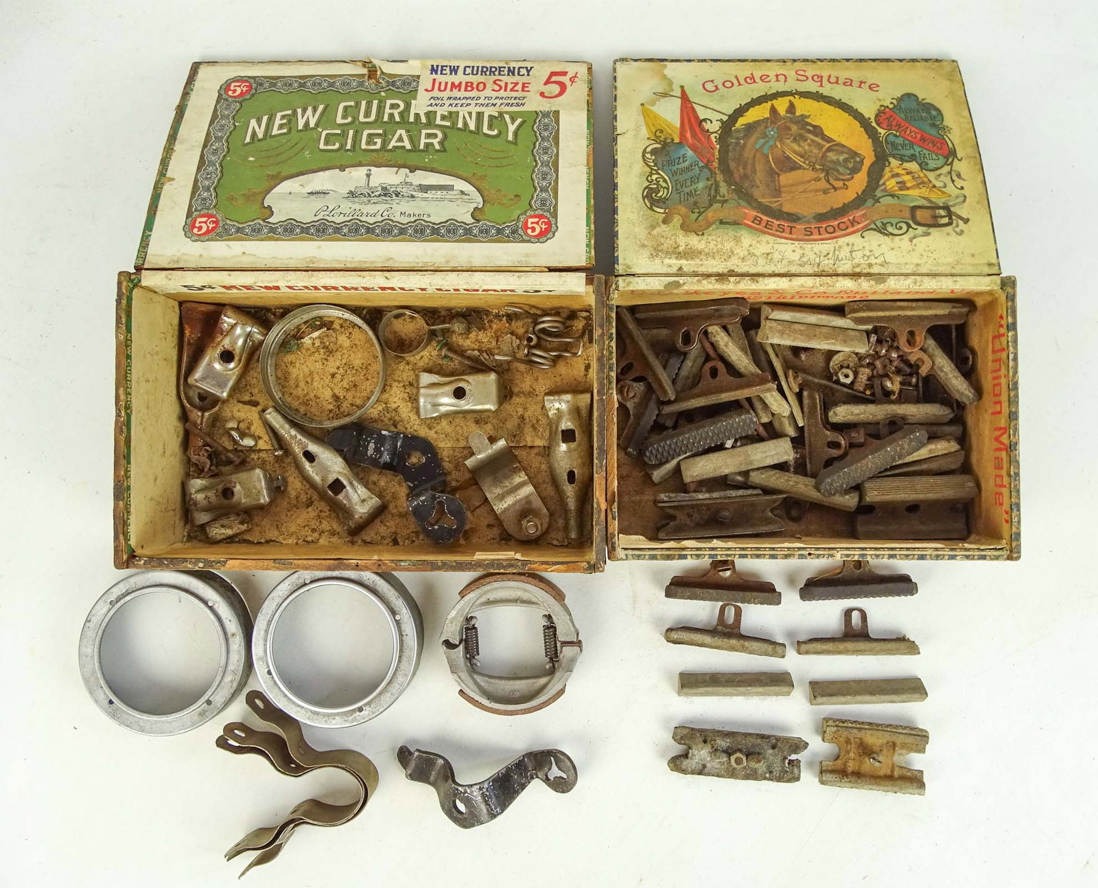 Misc. Lot: Lot pair of early tires and misc.. Glenn Eames Collection Burlington Vermont.
