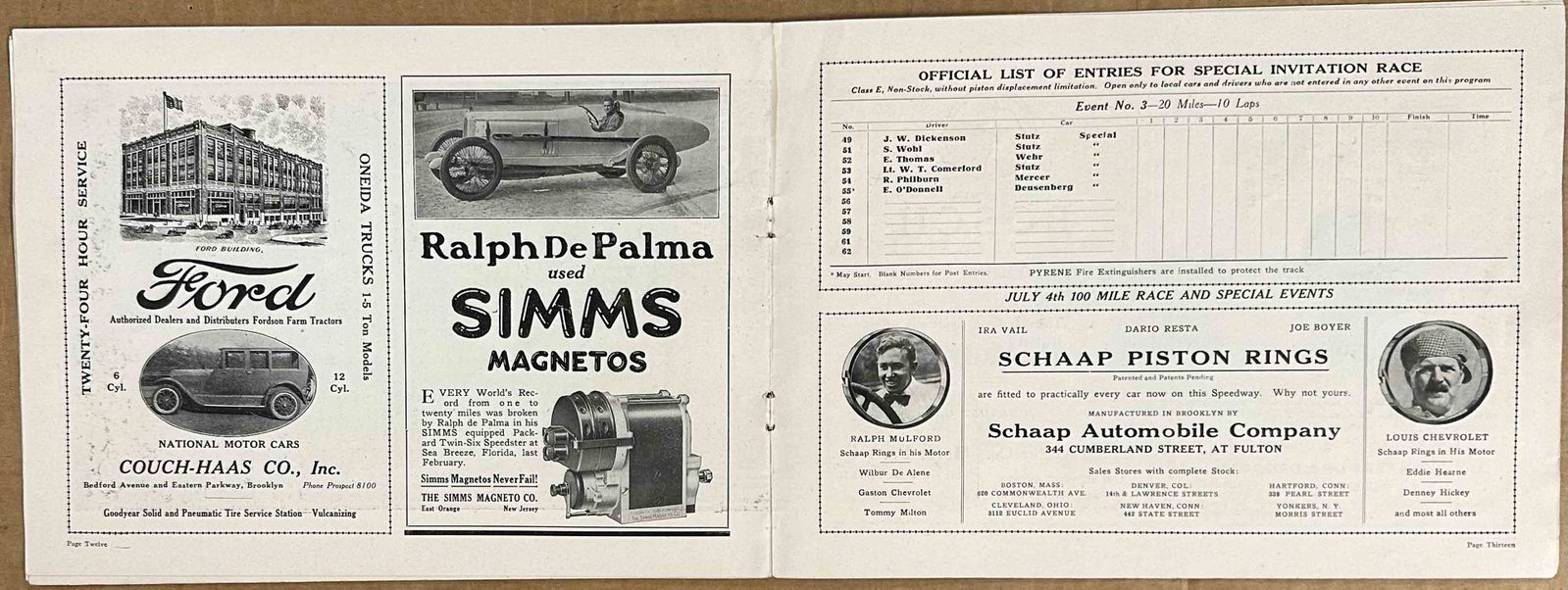 Racing Program - 2