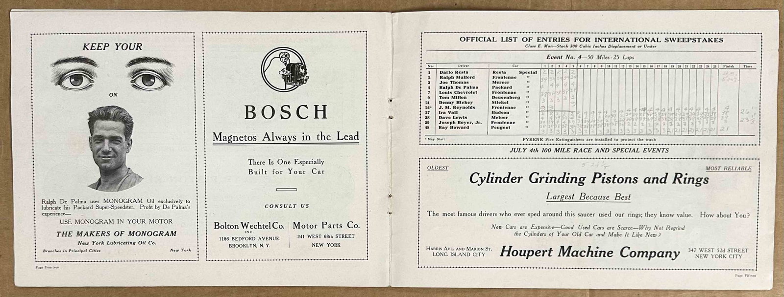 Racing Program - 4