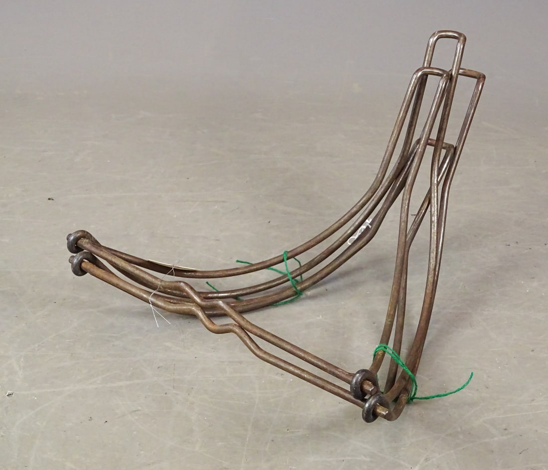 Safety Bicycle Stands: 2 modern stands for hard tire safety bicycles. Glenn Eames Collection Burlington Vermont.