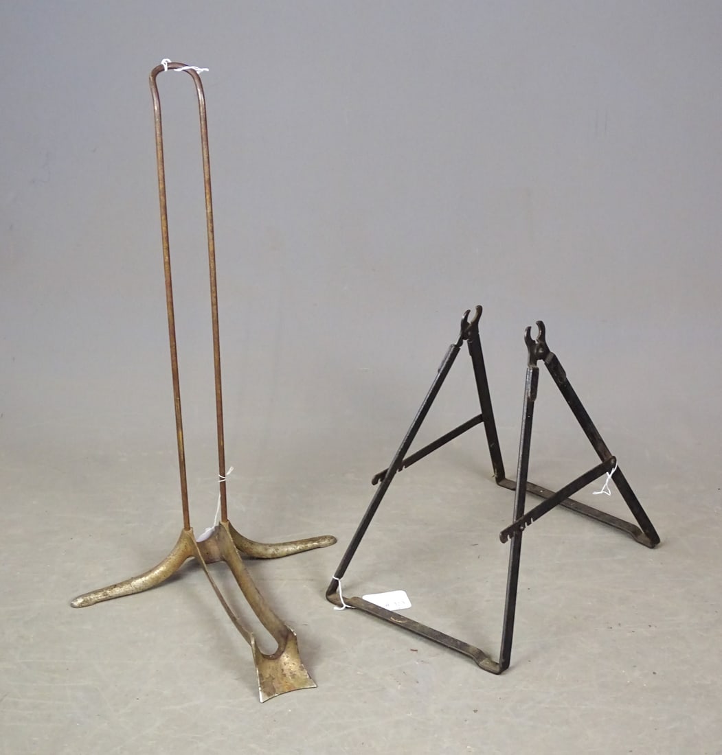 Bicycle Stands: Lot (2) bicycle stands. Good condition. Glenn Eames Collection Burlington Vermont.