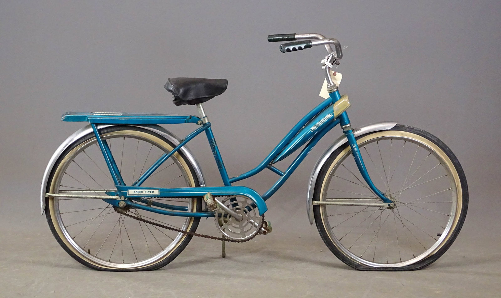 C. 1960's Western Flyer Bicycle: C. 1960's Western Flyer tank bicycle. 16" frame. Good condition. Rear rack.