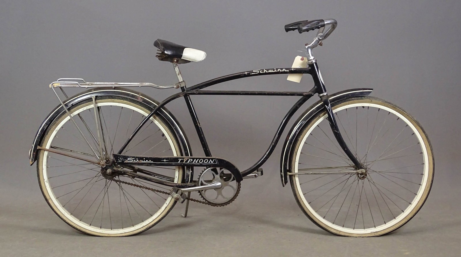 Schwinn Typhoon Bicycle: C. 1960's Schwinn Typhoon bicycle. 18" frame. Fair condition.