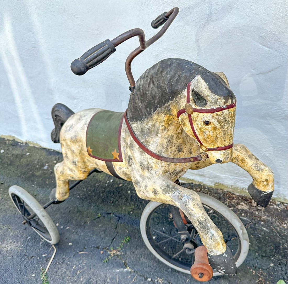 Horse Tricycle: Horse tricycle. Meltz Collection Columbia County New York.