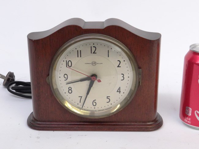 Signed Herman Miller" Clock": 1930's signed Herman Miller" electric clock."