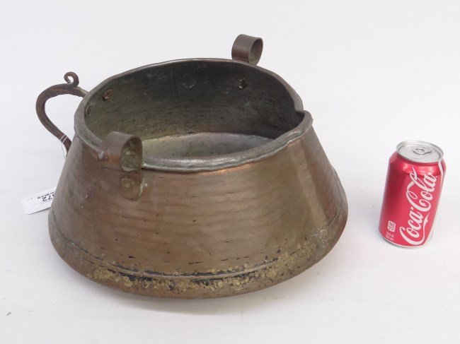 Brass Bucket: Middle Eastern brass bucket.