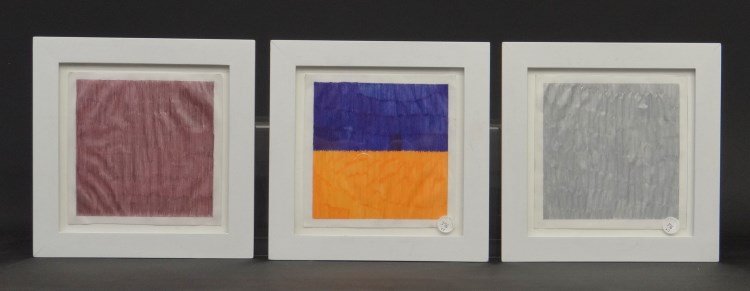 Roger Walker Landscape Lot: Lot (3) Roger Walker abstract landscapes. Graphite and ink on paper. Site 8 x 8"."