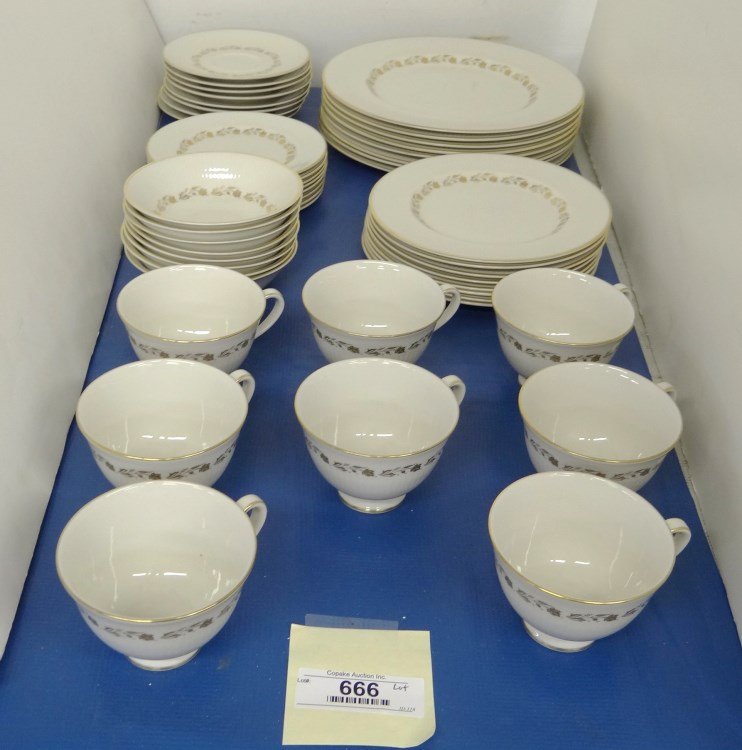 Royal Doulton Fairfax" Dinnerware": Service for eight Royal Doulton Fairfax" pattern."