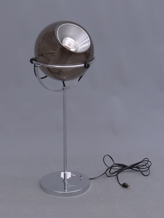 Mid Century Frank Ligtelijn Lamp: Mid Century Frank Ligtelijn (For Raak), table lamp, Netherlands C. 1960's. 28 Ht."