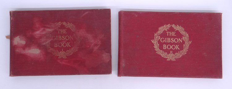 Two The Gibson Book" Books": Lot two The Gibson Book" books, volumes one and two."