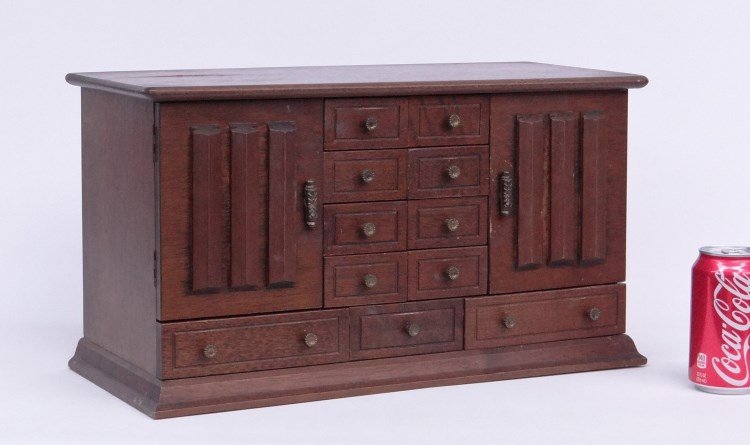 Jewelry Box: Vintage multi-drawer jewelry box.
