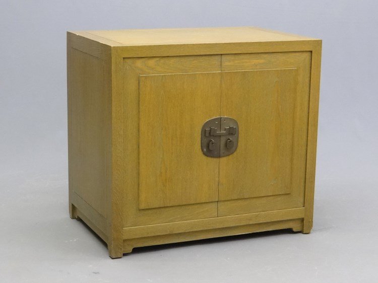 Mid Century Cabinet: Hollywood Regency style Mid Century two door stereo cabinet. 36 x 24" x 33"."