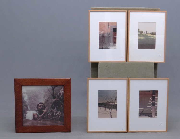 Carl Ramos Photographs: Lot five photographs by Carl Ramos (includes self portrait. (Carl Ramos Mass. 1952-1988).