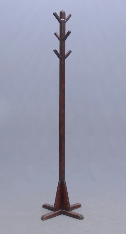 Hat Rack: Pine hat rack. 68 Ht."