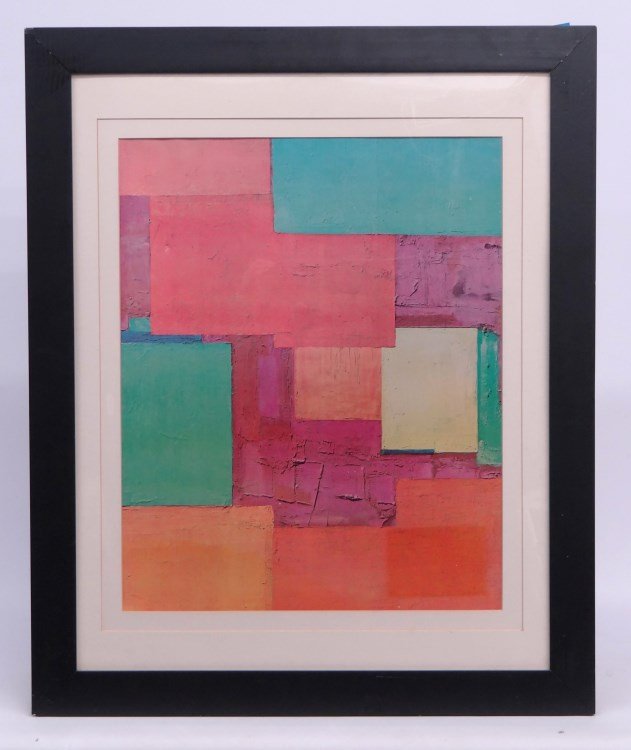 Poster Hans Hoffman: Poster abstract by Hans Hoffman. Sight 24" x 21".